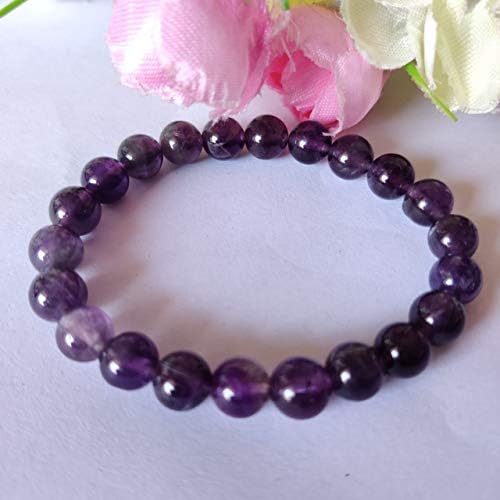 Harness the Power of Amethyst Bracelet– Certified for Purity & Energy | 8 mm |