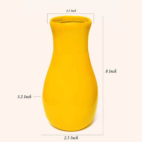 Yellow Vastu Vase – Auspicious Home & Office Décor for Positivity, Growth & Prosperity