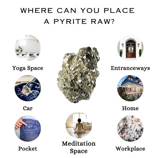 Pyrite Crystal Cluster Unique Peruvian Metallic Gem for Healing & Vitality