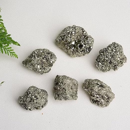 Pyrite Crystal Cluster Unique Peruvian Metallic Gem for Healing & Vitality