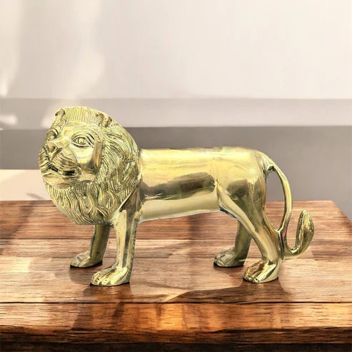 Golden Big Lion Showpiece β Strength & Prosperity Symbol