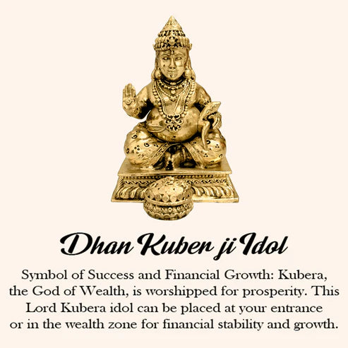 π° Dhan Kuber Ji Idol β Lord of Wealth, Prosperity & Abundance