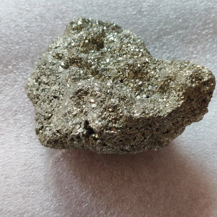 Pyrite Crystal Cluster Unique Peruvian Metallic Gem for Healing & Vitality