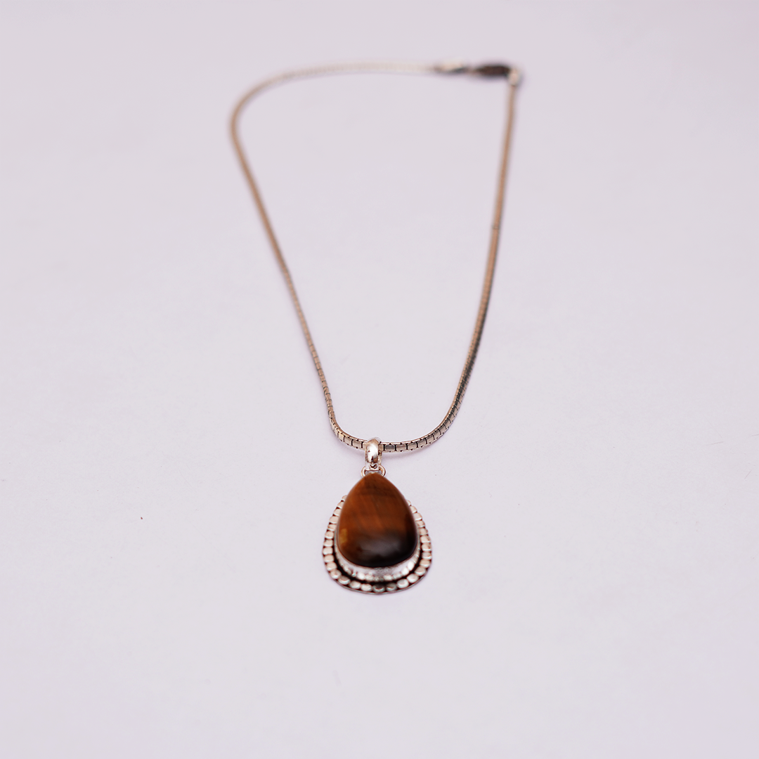 Natural Carnelian Stone Pendant long | लाल सुलेमानी पेंडेंट