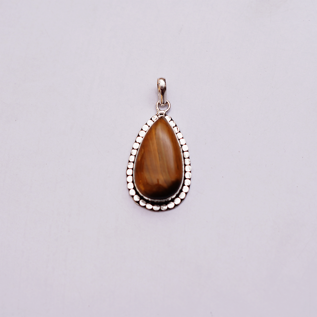 Natural Carnelian Stone Pendant long | लाल सुलेमानी पेंडेंट