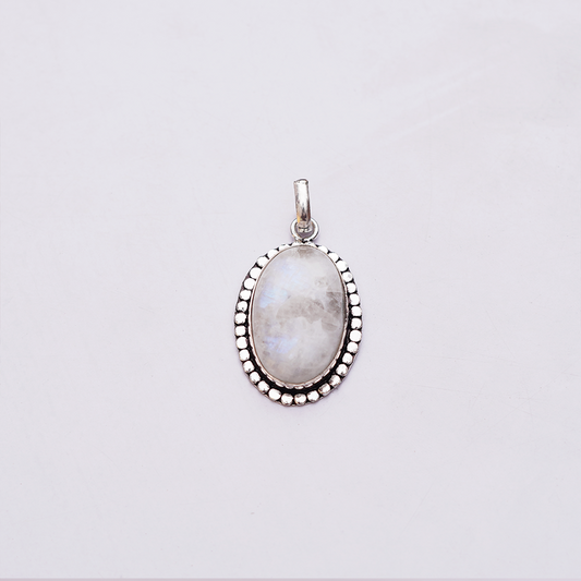Natural Moonstone Oval Pendant – Vastu Healing Crystal