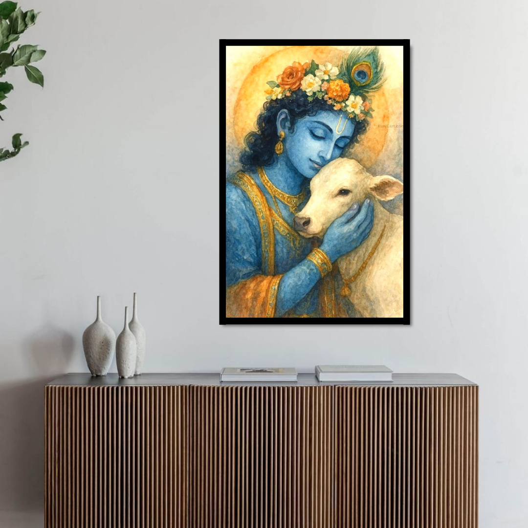 Shree Krishna Canvas Wall Painting