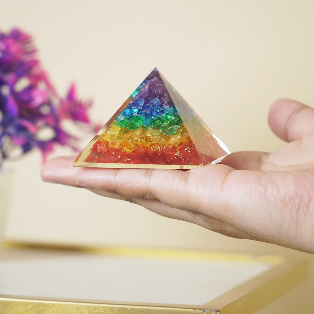 7 Chakra Orgone Pyramid