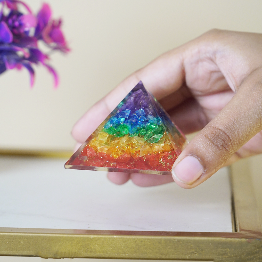 7 Chakra Orgone Pyramid