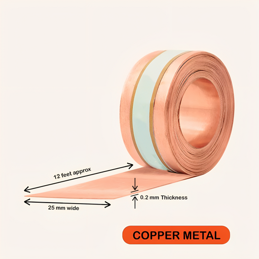 Vastu Vikalp 12 Feet 1 Inch Copper Strip – Pure Copper Energy Conductor for Vastu Remedies & Positivity