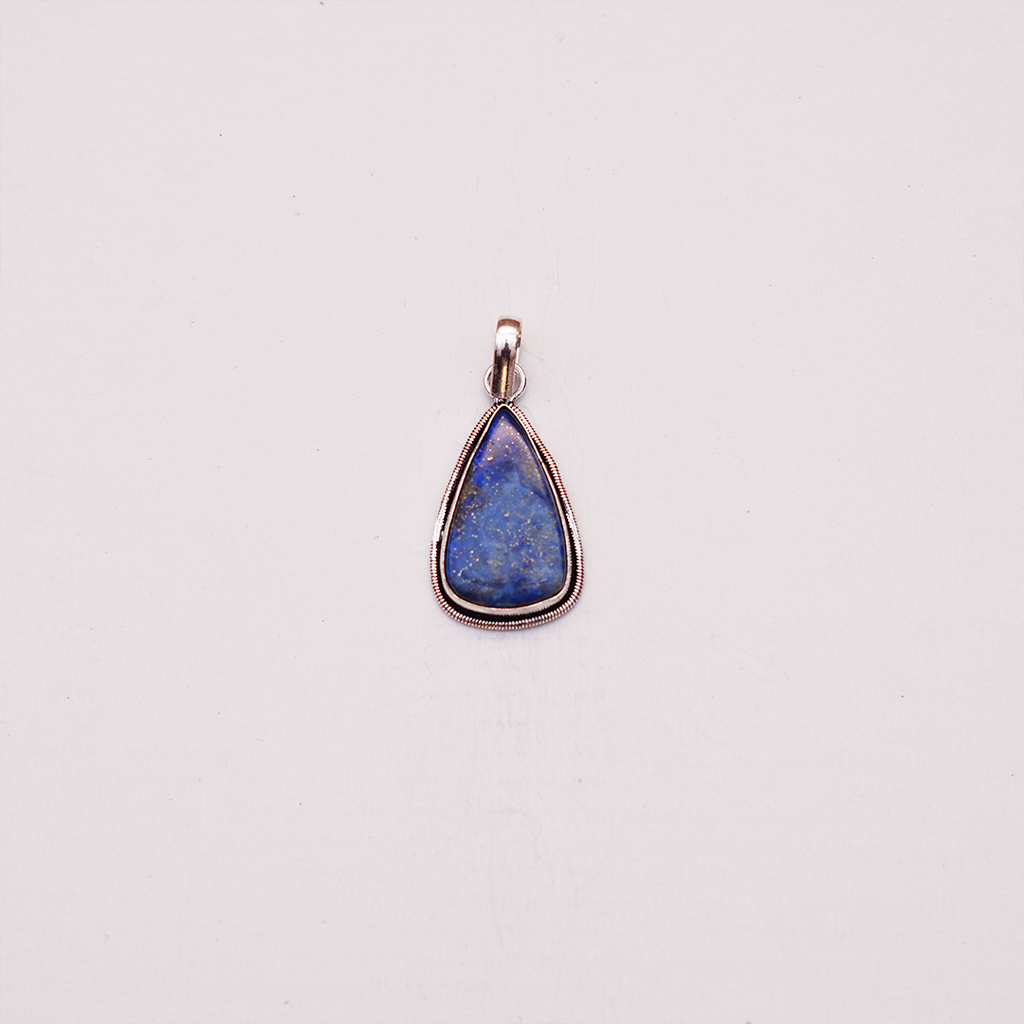 Natural Lapis Lazuli Teardrop Pendant