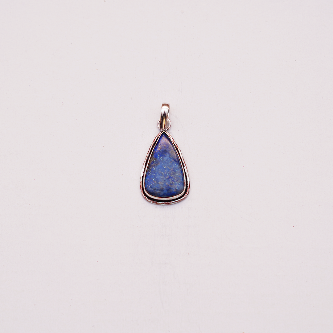 Natural Lapis Lazuli Teardrop Pendant