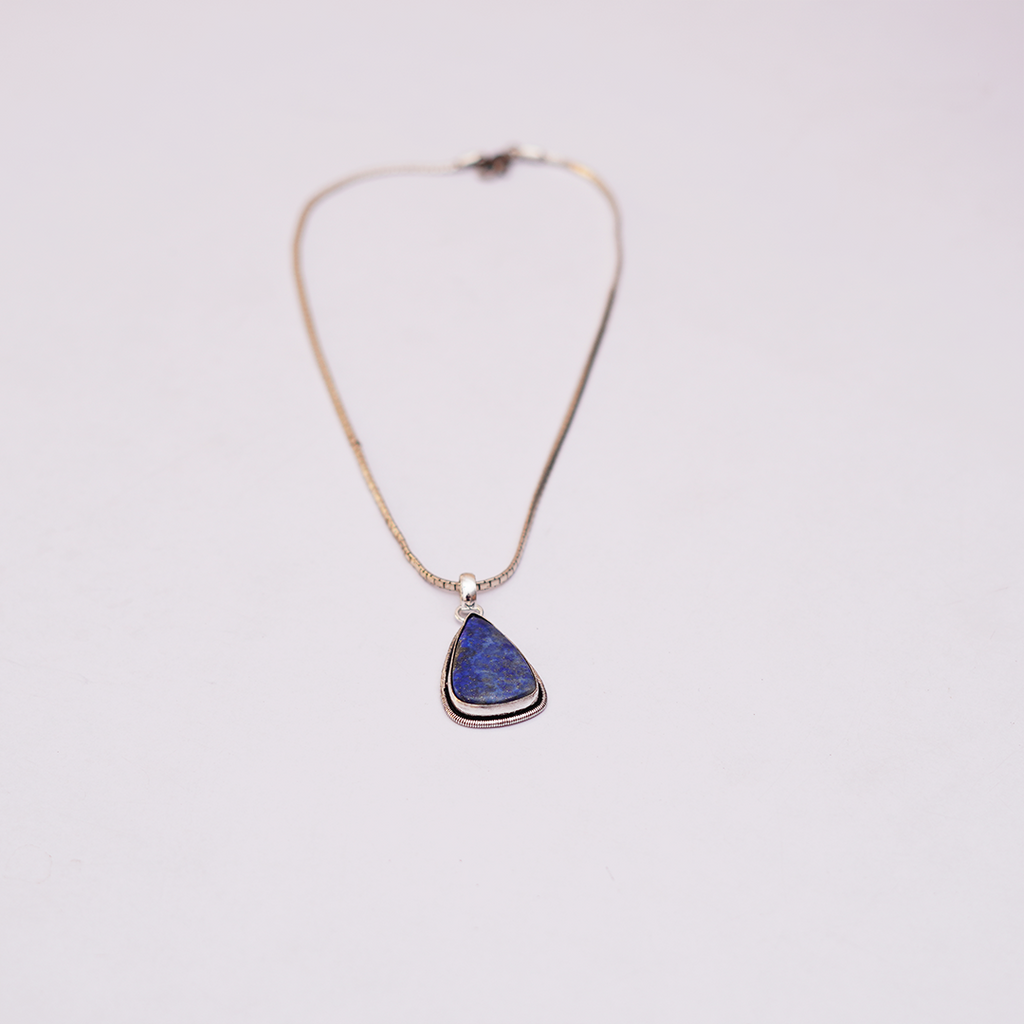 Natural Lapis Lazuli Teardrop Pendant
