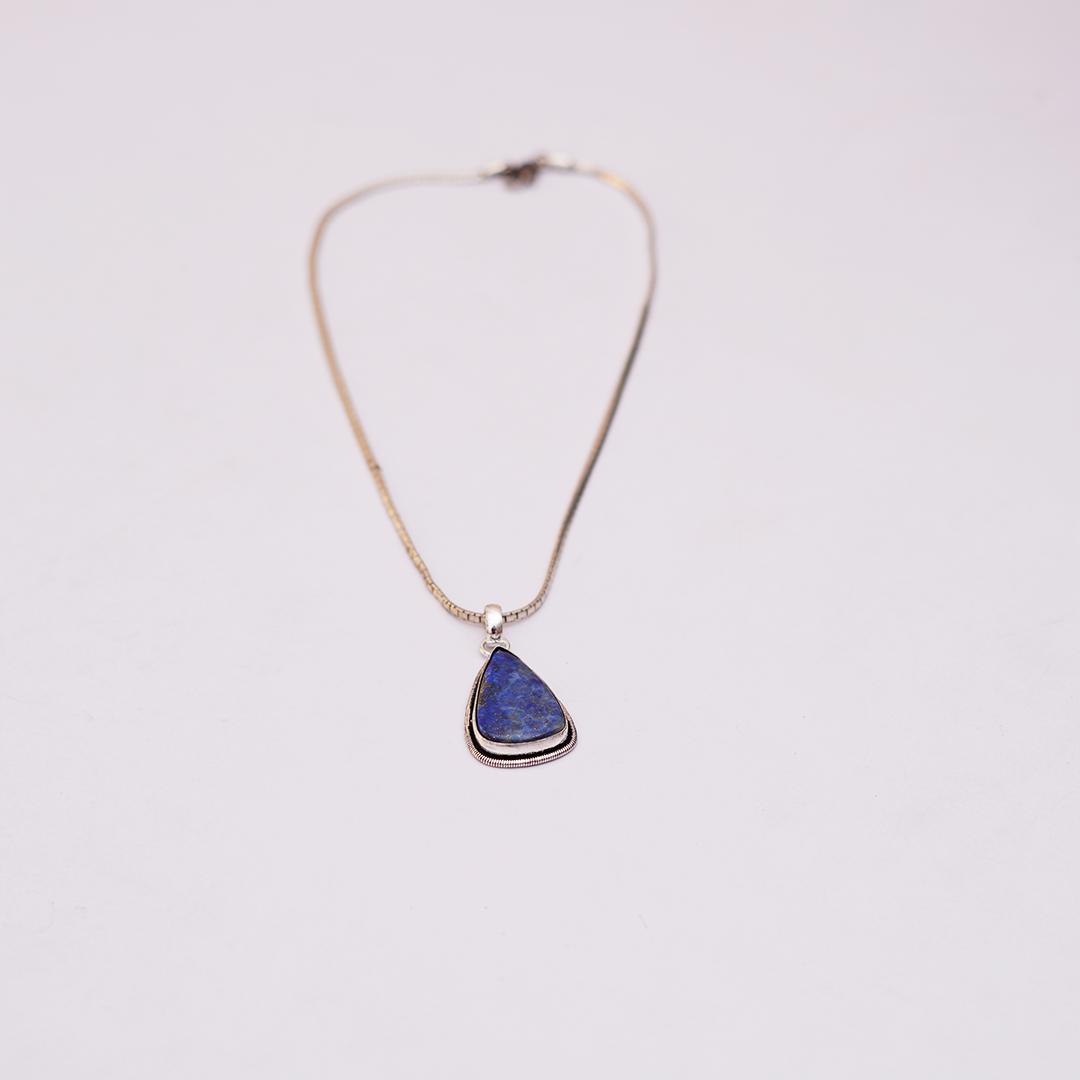 Natural Lapis Lazuli Teardrop Pendant