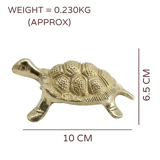 Golden Turtle – Vastu Symbol of Wealth, Health & Protection (  6.5 cm-10 cm )