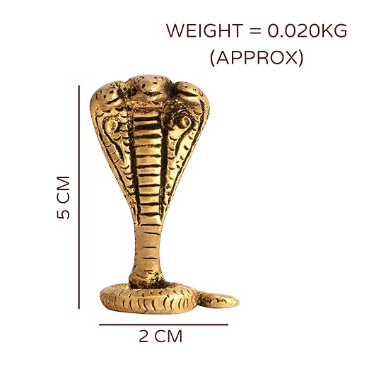 🐍 Golden Snake Idol – Symbol of Protection, Power & Spiritual Energy (5 × 2 cm)
