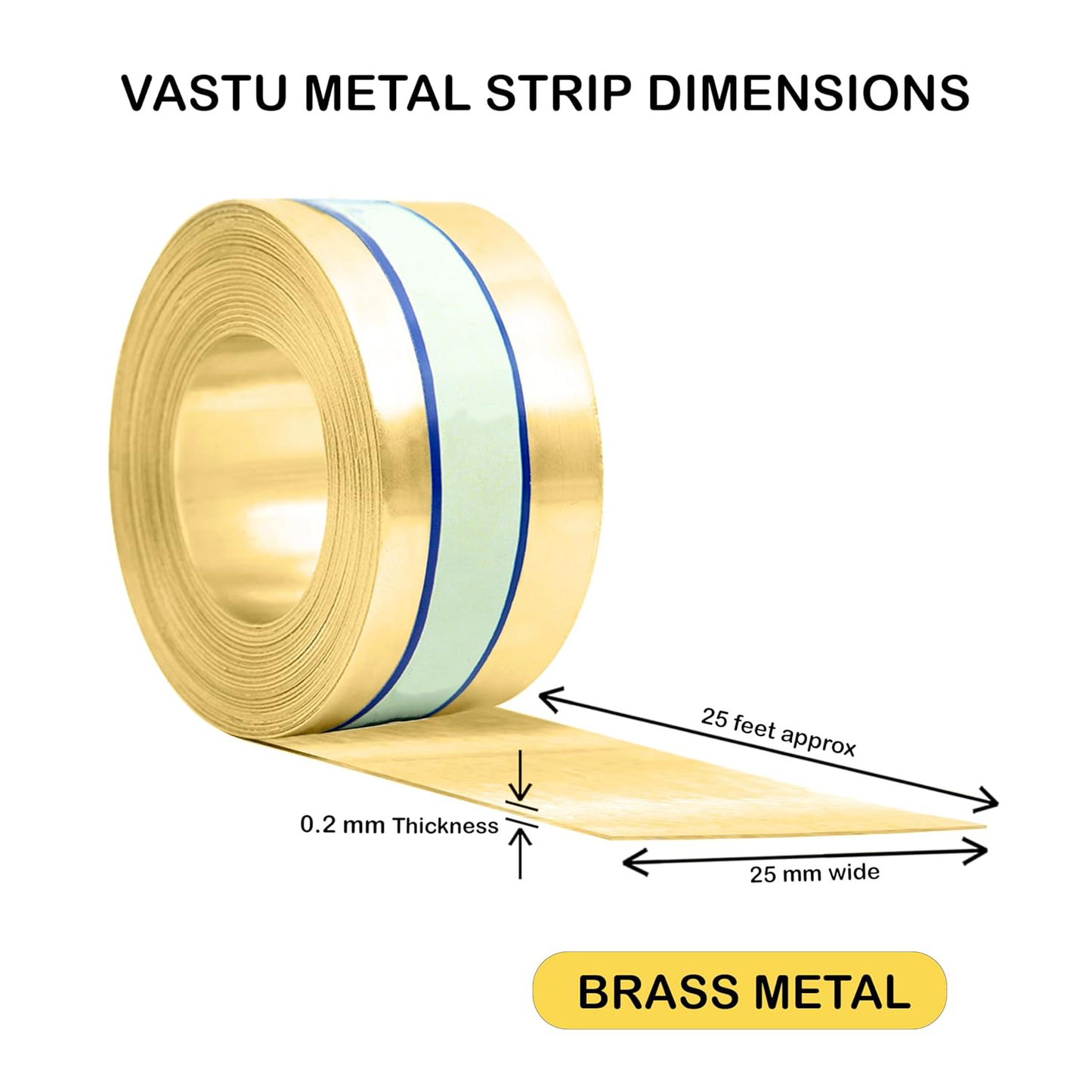 Vastu Metal Strips for Energy Correction & Protection