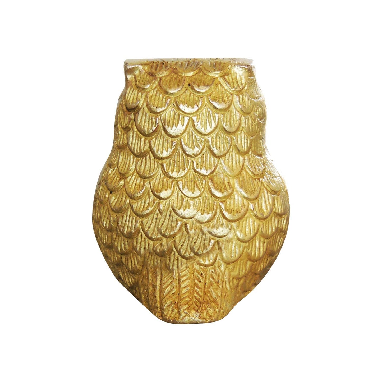 🦉 Golden Owl Showpiece – Symbol of Wisdom, Wealth & Good Fortune (9 × 6 cm)