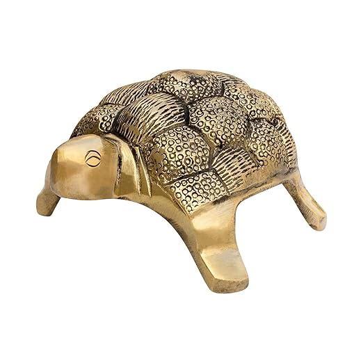 🐢 Golden Big Turtle Showpiece – Symbol of Stability, Wealth & Longevity