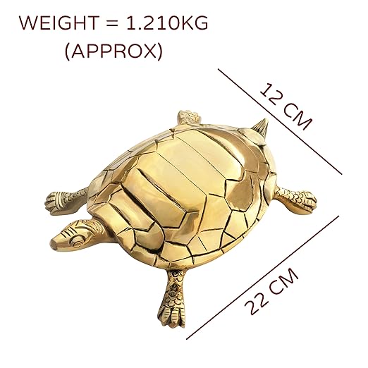🐢 Golden Big Turtle Showpiece – Symbol of Stability, Wealth & Longevity