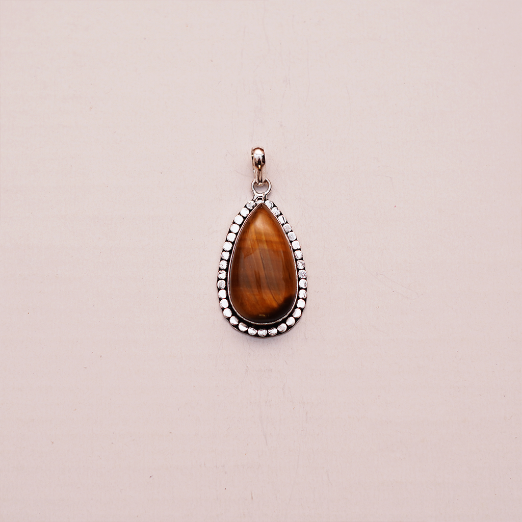 Natural Carnelian Stone Pendant long | लाल सुलेमानी पेंडेंट