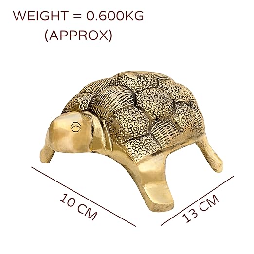 🐢 Golden Big Turtle Showpiece – Symbol of Stability, Wealth & Longevity