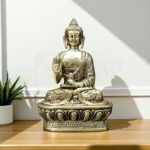 🌼 Buddha Ji Idol – Symbol of Peace, Positivity & Spiritual Harmony (19 × 12 cm)