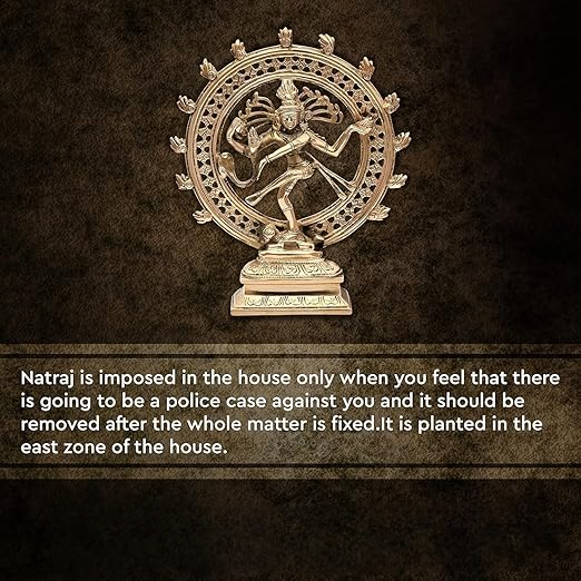 🔥 Natraj Ji Idol – Symbol of Cosmic Energy, Balance & Prosperity (21 × 9 cm)