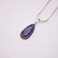 Natural Lapis Lazuli Teardrop Pendant — प्राकृतिक लैपिस लाजुली पेंडेंट