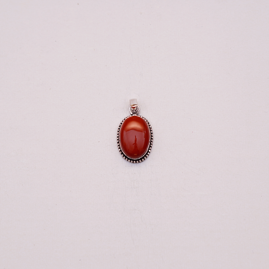 Natural Carnelian Stone Pendant| लाल सुलेमानी पेंडेंट