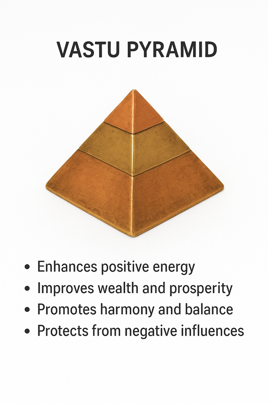 🔱 Vastu Energy Pyramids (Metal Remedies) – Copper, Brass & Steel