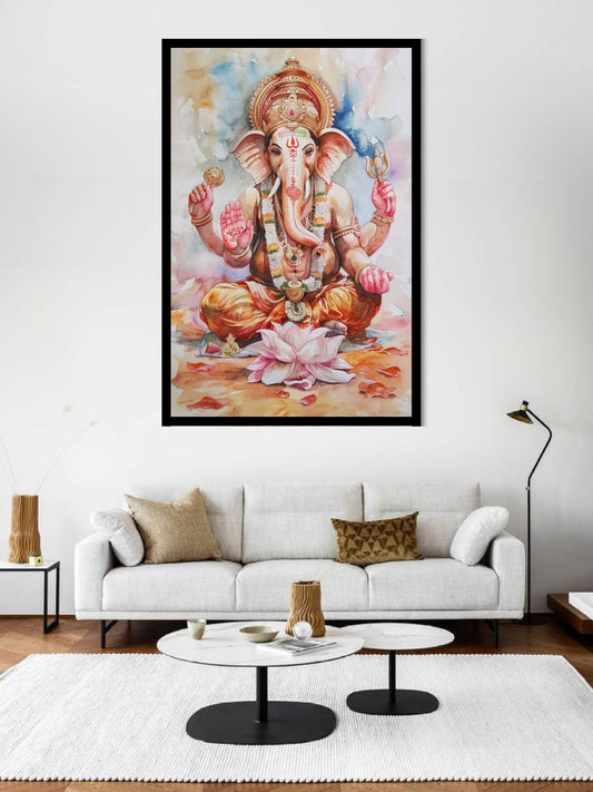 Lord Ganesha Canvas Wall Painting