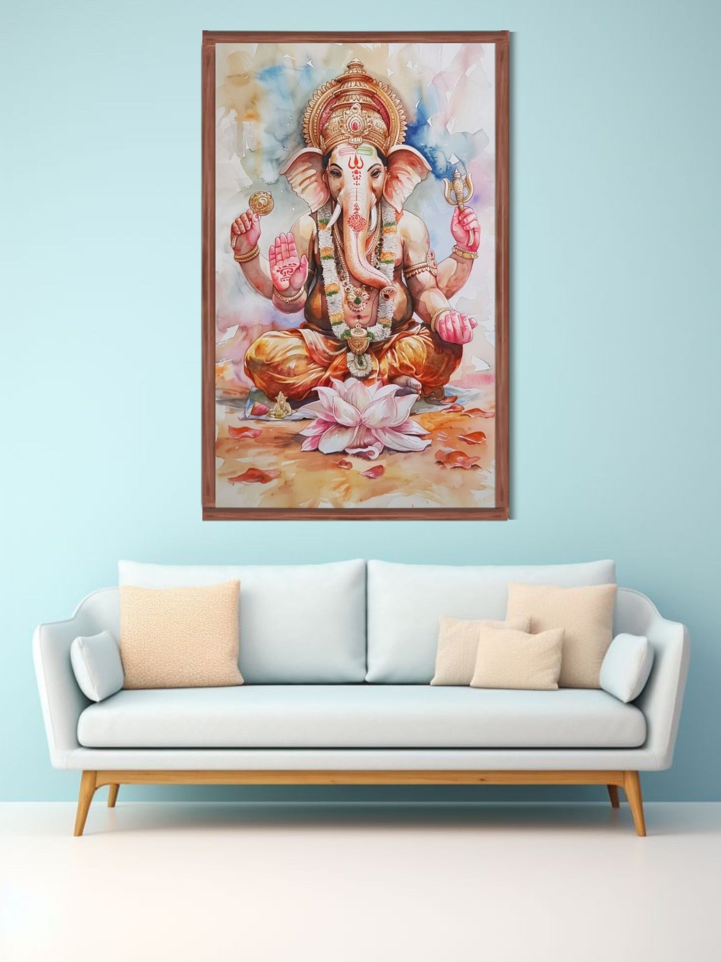 Lord Ganesha Canvas Wall Painting