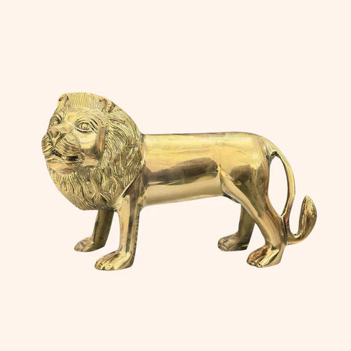 ✨ Golden Big Lion Showpiece – Strength & Prosperity Symbol