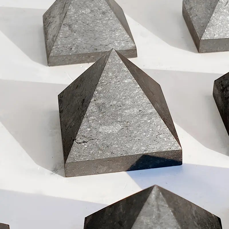 Natural Black Granite Pyramid – Harness Positive Energy & Protection