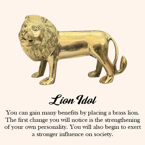 ✨ Golden Big Lion Showpiece – Strength & Prosperity Symbol