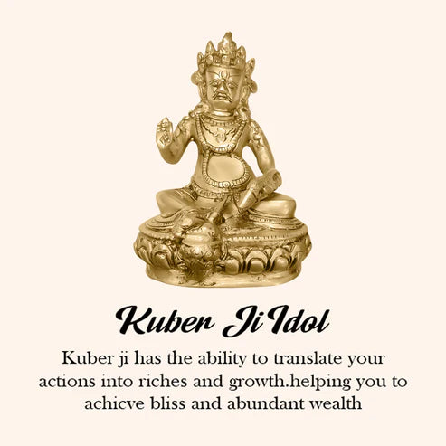 💰 Lord Kuber Ji Idol – God of Wealth, Fortune & Abundance