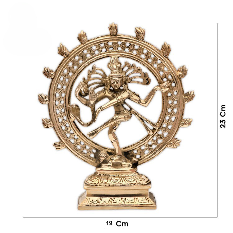 🔥 Natraj Ji Idol – Symbol of Cosmic Energy, Balance & Prosperity (21 × 9 cm)
